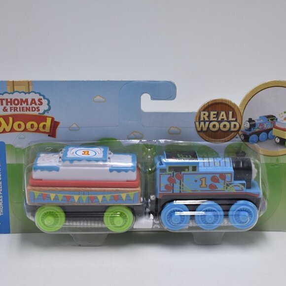 Fisher-Price Thomas and Friends Wood Birthday Train Wooden Railway NEW 2019 - Picture 1 of 13